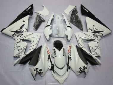 Erschwingliche Kawasaki ZX10R Motorrad Verkleidung 2004-2005 - Weiss Corona