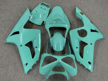 Erschwingliche Kawasaki ZX6R Motorrad Verkleidung 2003-2004 - Cyan