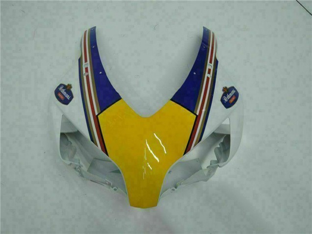 Erschwingliche Honda CBR1000RR Motorrad Verkleidung 2004-2005 - Weiss Blau Gelb Rothmans