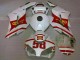 Erschwingliche Honda CBR1000RR Motorrad Verkleidung 2004-2005 - Weiss Rot Gelb San Carlo 58