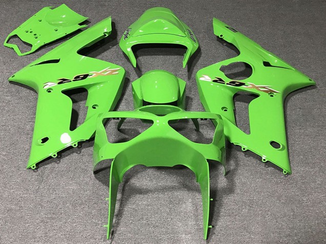 Erschwingliche Kawasaki ZX6R Motorrad Verkleidung 2003-2004 - Hellgrun