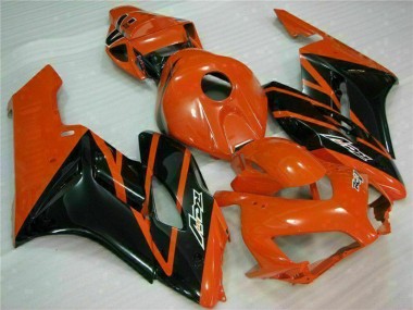 Erschwingliche Honda CBR1000RR Motorrad Verkleidung 2004-2005 - Orange Glanzendes Schwarz