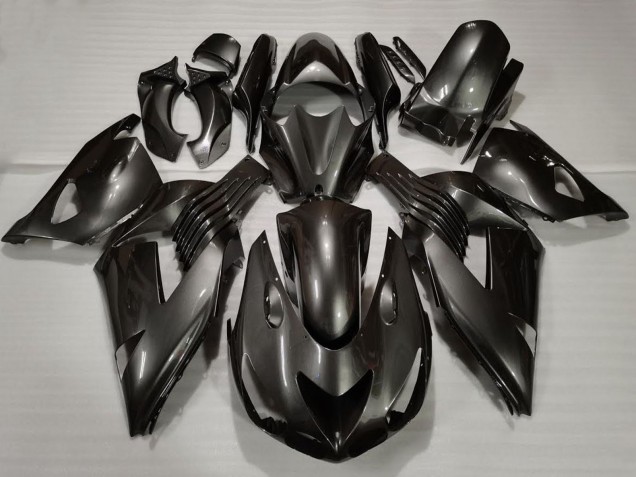 Erschwingliche Kawasaki ZX14R Motorrad Verkleidung 2006-2011 - Glanzendes Schwarz