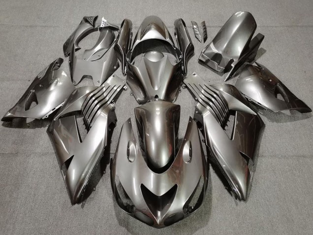 Erschwingliche Kawasaki ZX14R Motorrad Verkleidung 2006-2011 - Silber