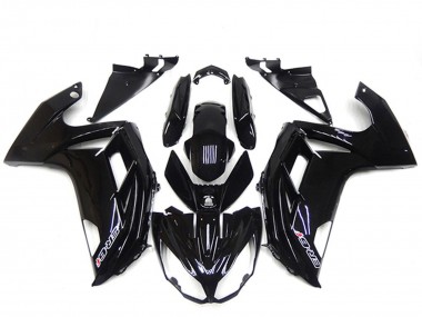 Erschwingliche Kawasaki Ninja ER6F Motorrad Verkleidung 2009-2011 - Glanzendes Schwarz
