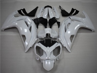 Erschwingliche Kawasaki Ninja 650R Motorrad Verkleidung 2009-2011 - Perl Weiss