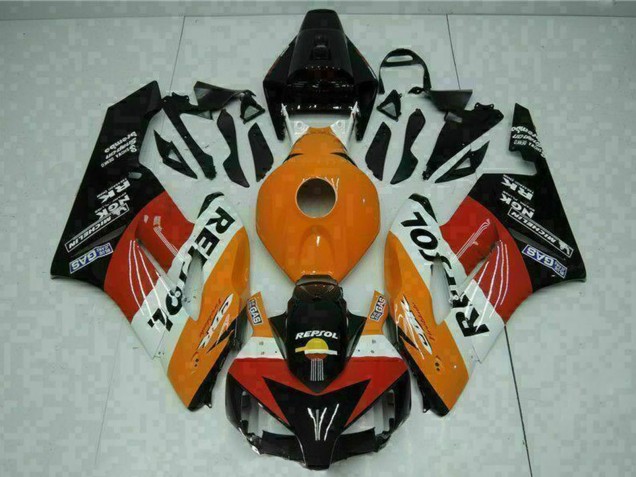 Erschwingliche Honda CBR1000RR Motorrad Verkleidung 2004-2005 - Orange Weiss Rot Schwarz Repsol