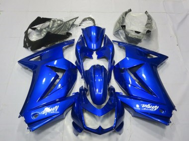 Erschwingliche Kawasaki Ninja 250 Motorrad Verkleidung 2008-2012 - Blau Weiss Ninja
