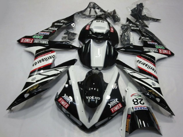 Erschwingliche Yamaha R1 Motorrad Verkleidung 2004-2006 - Weiss Schwarz Volvo Fimer Yamalube Sterilgarda 28