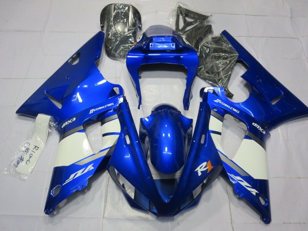 Erschwingliche Yamaha R1 Motorrad Verkleidung 2000-2001 - Blau Weiss