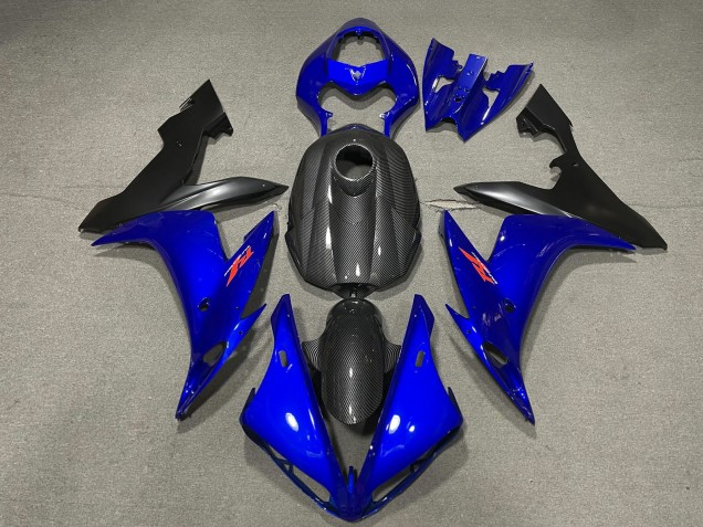 Erschwingliche Yamaha R1 Motorrad Verkleidung 2004-2006 - Carbonfaser Stil Blau