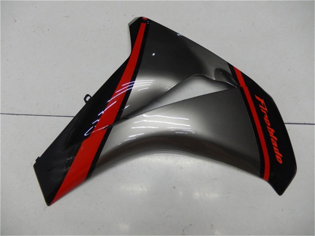 Erschwingliche Honda CBR1000RR Motorrad Verkleidung 2008-2011 - Grau Rot Glanzendes Schwarz