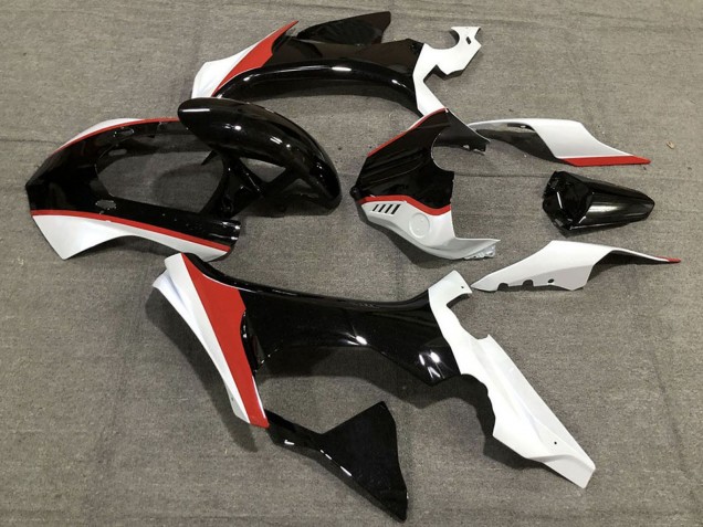 Erschwingliche Yamaha R1 Motorrad Verkleidung 2015-2019 - Glanzendes Schwarz Weiss Rot