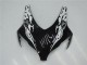 Erschwingliche Honda CBR1000RR Abs Verkleidungen 2008-2011 - Weiss Glanzendes Schwarz