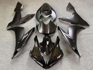 Erschwingliche Yamaha R1 Motorrad Verkleidung 2004-2006 - Glanzendes Schwarz Matt Schwarz