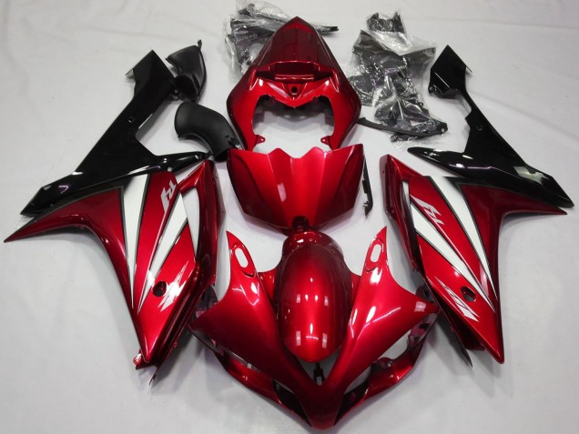 Erschwingliche Yamaha R1 Motorrad Verkleidung 2007-2008 - Rot Weiss Schwarz