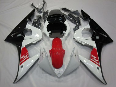 Erschwingliche Yamaha R6 Motorrad Verkleidung 2005 - Weiss Rot Schwarz