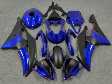 Erschwingliche Yamaha R6 Motorrad Verkleidung 2008-2016 - Blau Matt Schwarz