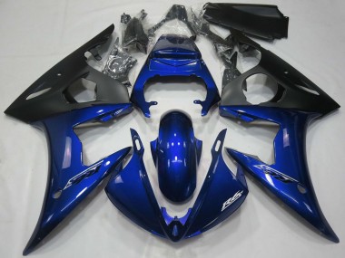 Erschwingliche Yamaha R6 Motorrad Verkleidung 2005 - Dunkel Blau Matt Schwarz
