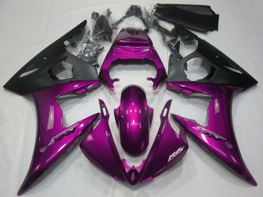 Erschwingliche Yamaha R6 Motorrad Verkleidung 2005 - Dunkel Rosa Matt Schwarz