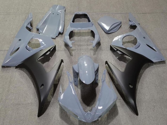 Erschwingliche Yamaha R6 Motorrad Verkleidung 2003-2004 - Nardo Grau Matt Schwarz