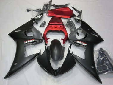 Erschwingliche Yamaha R6 Motorrad Verkleidung 2003-2004 - Rot Matt Schwarz
