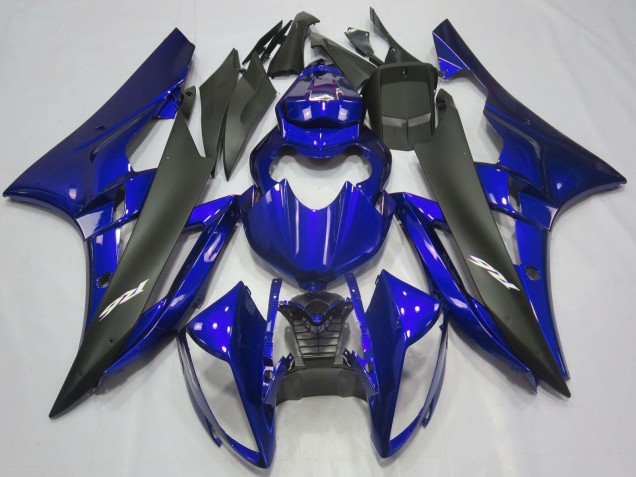 Erschwingliche Yamaha R6 Motorrad Verkleidung 2006-2007 - Blau Matt Schwarz