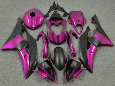 Erschwingliche Yamaha R6 Motorrad Verkleidung 2008-2016 - Rosa Matt Schwarz