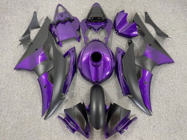 Erschwingliche Yamaha R6 Motorrad Verkleidung 2008-2016 - Lila Matt Schwarz