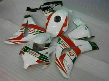 Erschwingliche Honda CBR1000RR Motorrad Verkleidung 2008-2011 - Weiss Rot Grun Castrol