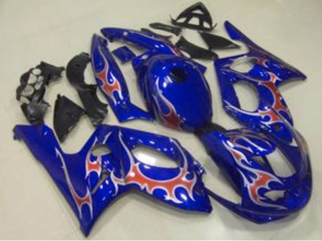 Erschwingliche Yamaha YZF600R Thundercat Motorrad Verkleidung 1996-2007 - Blau Rot