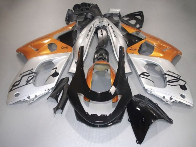 Erschwingliche Yamaha YZF600R Thundercat Motorrad Verkleidung 1996-2007 - Silber Orange Schwarz