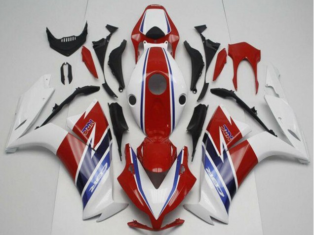 Erschwingliche Honda CBR1000RR Motorrad Verkleidung 2012-2016 - Weiss Rot Blau