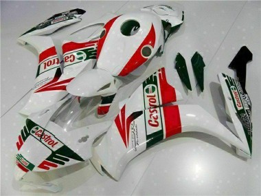 Erschwingliche Honda CBR1000RR Motorrad Verkleidung 2012-2016 - Weiss Rot Grun Castrol