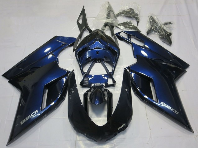 Erschwingliche Ducati 1098 Motorrad Verkleidung 2007-2014 - Dunkel Blau