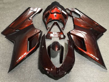 Erschwingliche Ducati 848 Motorrad Verkleidung 2007-2014 - Rot