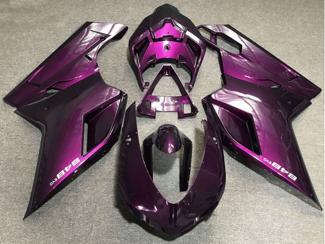 Erschwingliche Ducati 848 Motorrad Verkleidung 2007-2014 - Lila