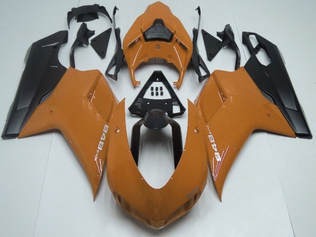 Erschwingliche Ducati 848 Motorrad Verkleidung 2007-2014 - Braun Matt Schwarz