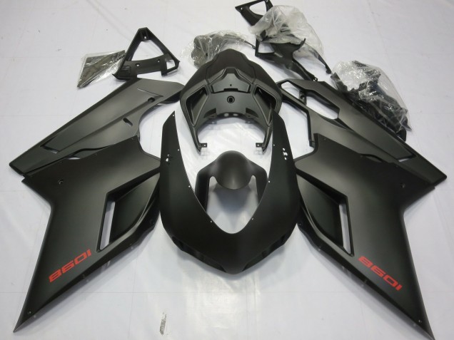 Erschwingliche Ducati 1098 Motorrad Verkleidung 2007-2014 - Matt Schwarz