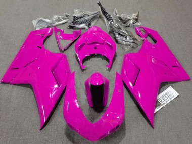 Erschwingliche Ducati 1098 Motorrad Verkleidung 2007-2014 - Glanzendes Rosa Schlichtes