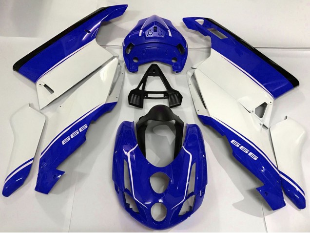 Erschwingliche Ducati 999 Motorrad Verkleidung 2003-2004 - Weiss Blau Schwarz