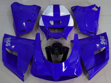 Erschwingliche Ducati 996 Motorrad Verkleidung 1993-2005 - Blau Schwarz