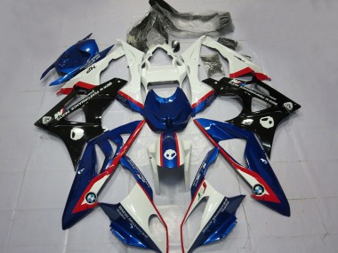 Erschwingliche BMW S1000RR Motorrad Verkleidung 2009-2014 - Weiss Rot Blau Glanzendes Schwarz