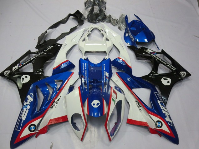 Erschwingliche BMW S1000RR Motorrad Verkleidung 2009-2014 - Weiss Rot Blau Glanzendes Schwarz HP