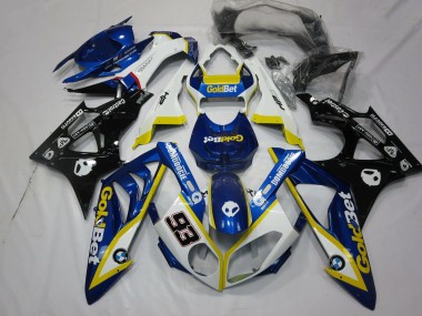 Erschwingliche BMW S1000RR Motorrad Verkleidung 2009-2014 - Weiss Gelb Blau Glanzendes Schwarz GoldBet 93