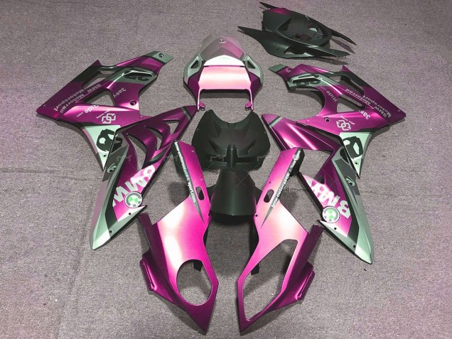 Erschwingliche BMW S1000RR Motorrad Verkleidung 2017-2018 - Rosa Schwarz