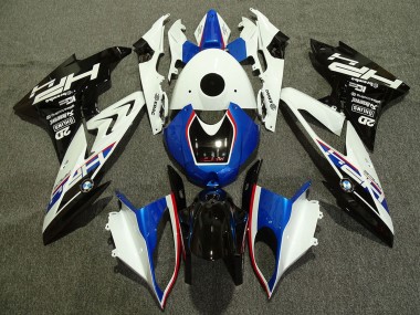 Erschwingliche BMW S1000RR Motorrad Verkleidung 2009-2014 - Weiss Rot Blau Glanzendes Schwarz HP
