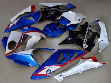 Erschwingliche BMW S1000RR Motorrad Verkleidung 2009-2014 - Weiss Rot Blau Glanzendes Schwarz