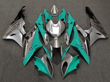 Erschwingliche BMW S1000RR Motorrad Verkleidung 2009-2014 - Silber Grun Blau Grun Schwarz