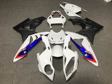 Erschwingliche BMW S1000RR Motorrad Verkleidung 2009-2014 - Weiss Rot Blau Matt Schwarz